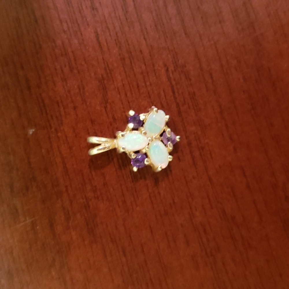 Opal & Amethyst pendant